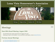 Tablet Screenshot of lvhoa.com